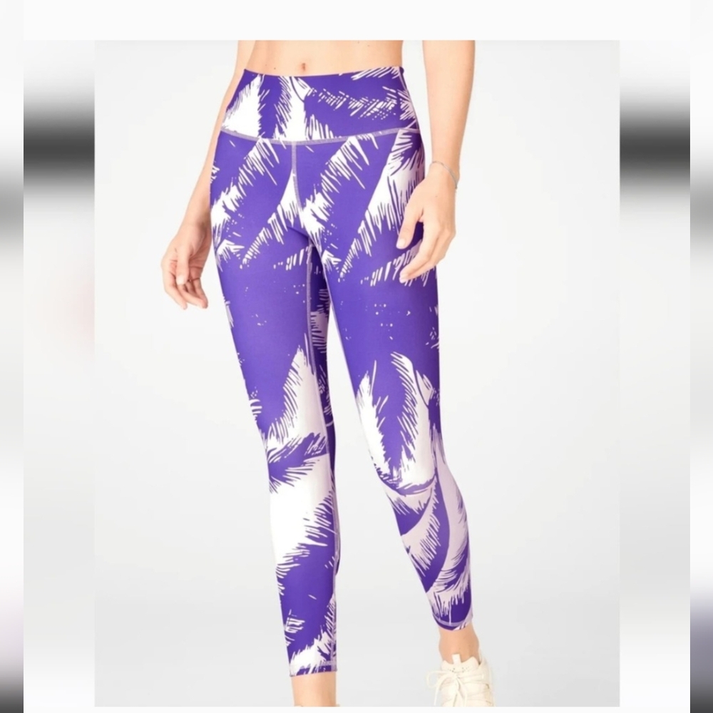 Fabletics Purple and White Leggings